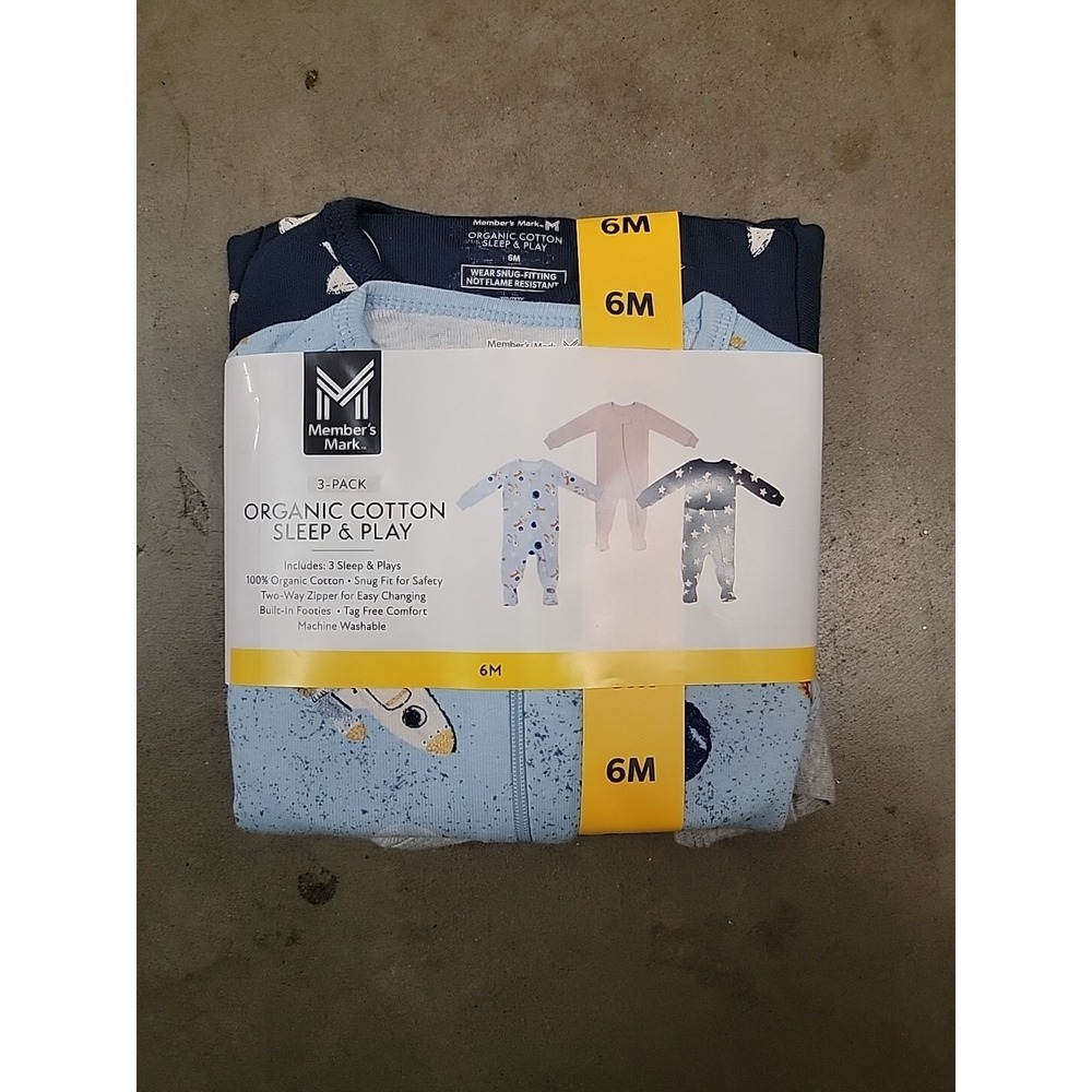 Member's‎ Mark Boys Organic Cotton Sleep & Play 6m